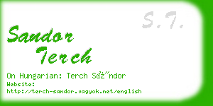 sandor terch business card